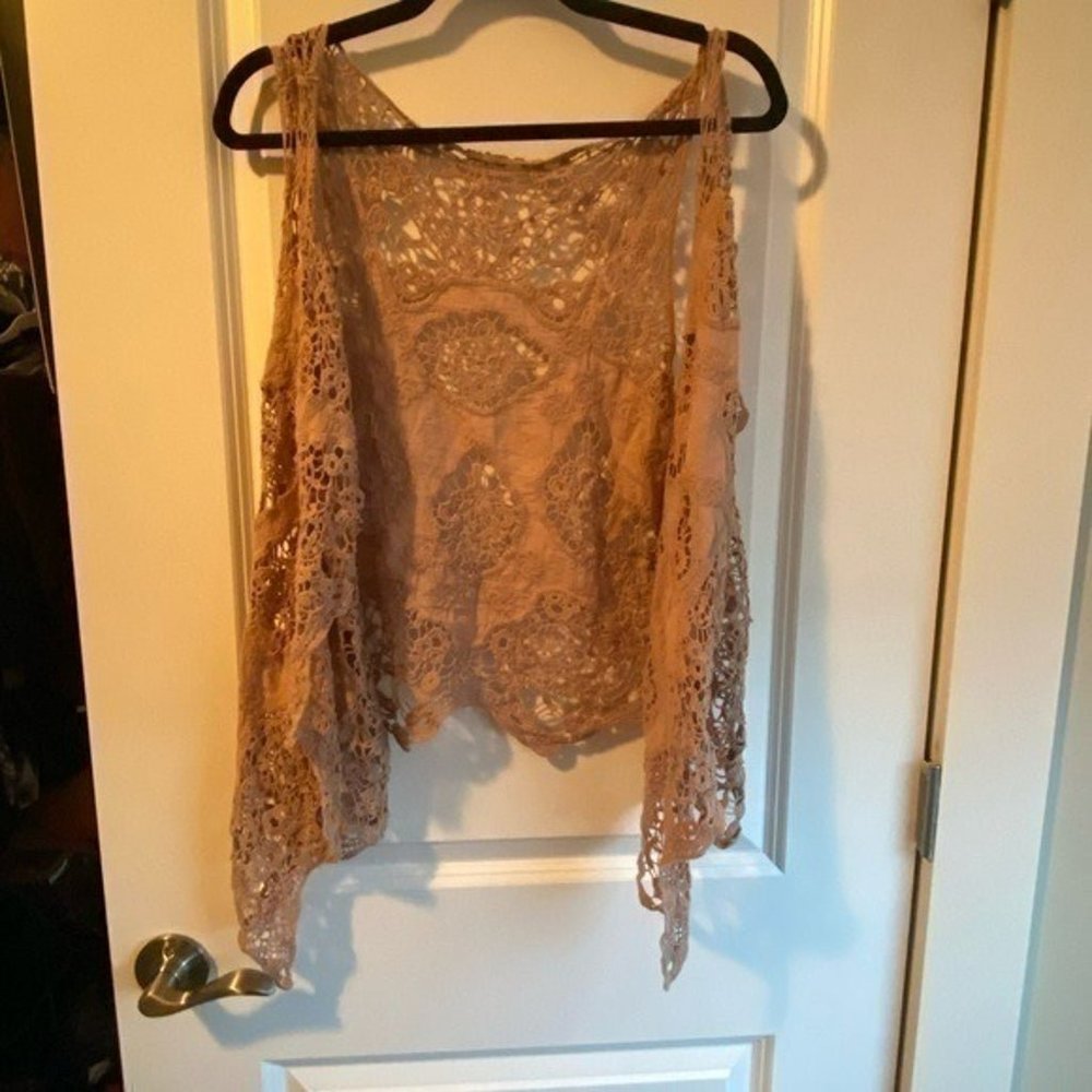 Vintage crochet vest